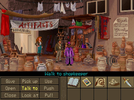 Игра Indiana Jones and the Fate of Atlantis, скриншот