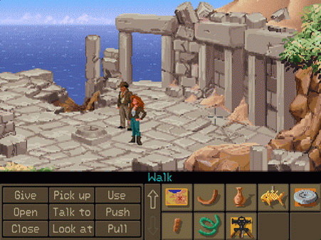 Игра Indiana Jones and the Fate of Atlantis, скриншот
