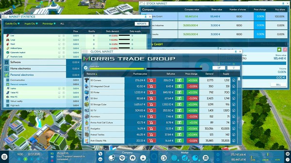 Игра Industry Manager: Future Technologies, скриншот