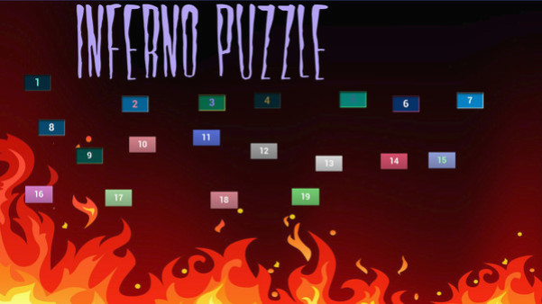 Игра Inferno Puzzle, скриншот
