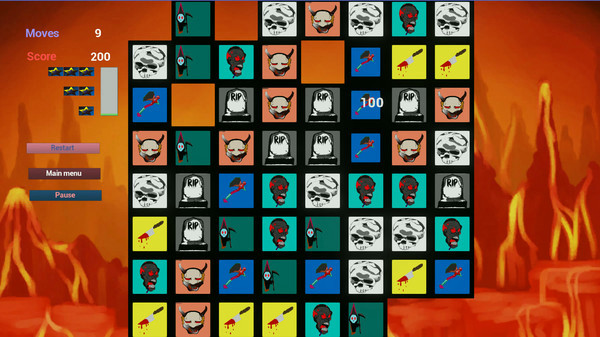 Игра Inferno Puzzle, скриншот