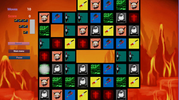 Игра Inferno Puzzle, скриншот