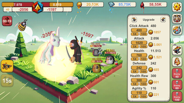Игра Infinite Idle: Online Clicker RPG, скриншот