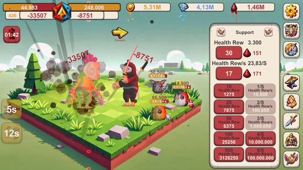 Игра Infinite Idle: Online Clicker RPG, скриншот