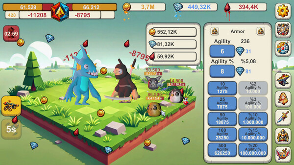 Игра Infinite Idle: Online Clicker RPG, скриншот