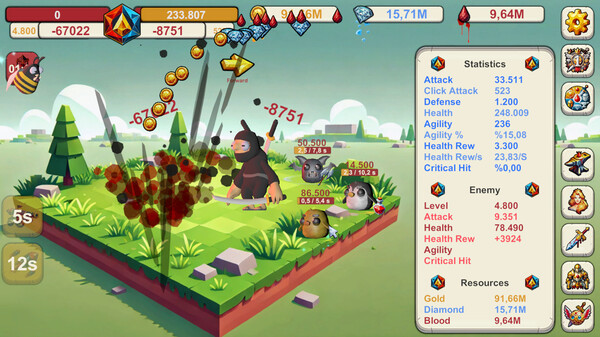 Игра Infinite Idle: Online Clicker RPG, скриншот