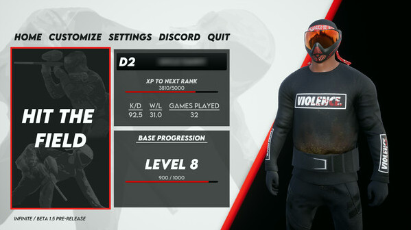 Игра Infinite Tournament Paintball, скриншот