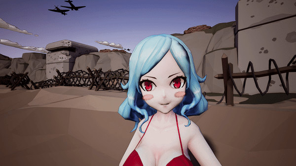 Игра Inglorious Waifu VS Nazi Zombies, скриншот