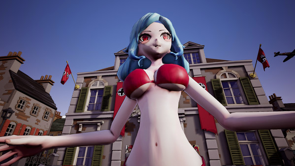 Игра Inglorious Waifu VS Nazi Zombies, скриншот