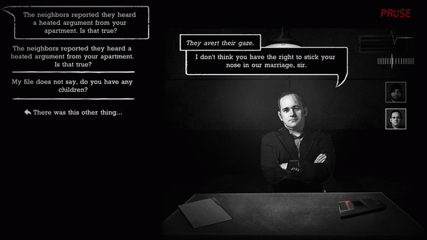 Игра Interrogation: You will be deceived, скриншот