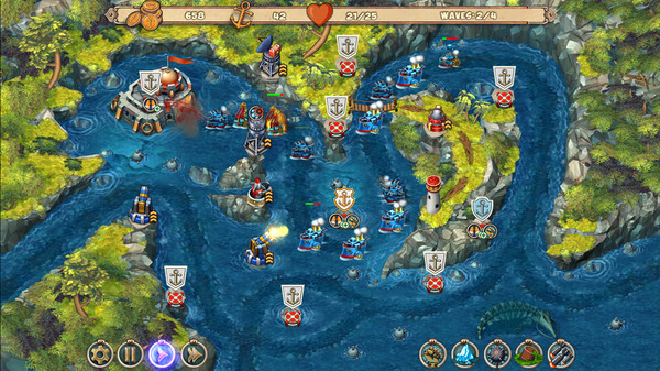 Игра Iron Sea Defenders, скриншот