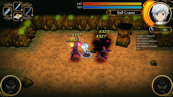 Игра Is It Wrong to Try to Pick Up Girls in a Dungeon? Infinite Combate, скриншот