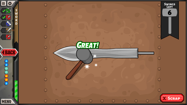 Игра Jacksmith: Weapons and Warriors, скриншот