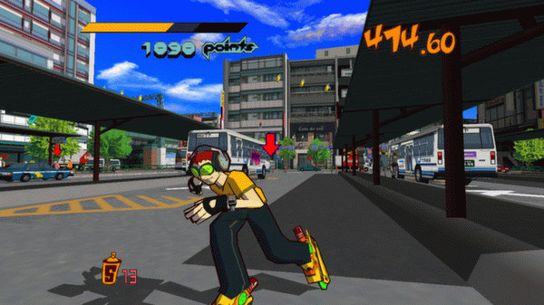 Игра Jet Set Radio, скриншот