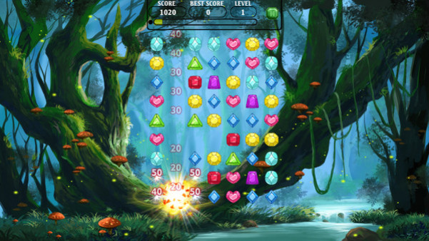 Игра Jewels of the Mysterious Woodland, скриншот