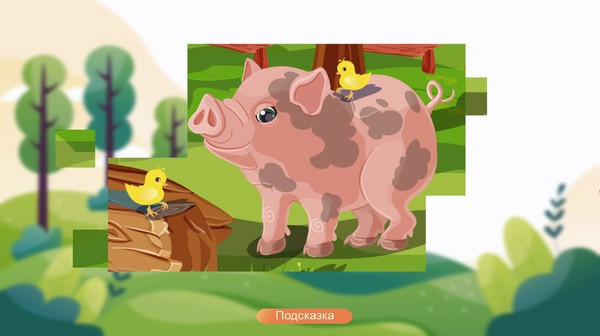 Игра Jigsaw With Animals, скриншот