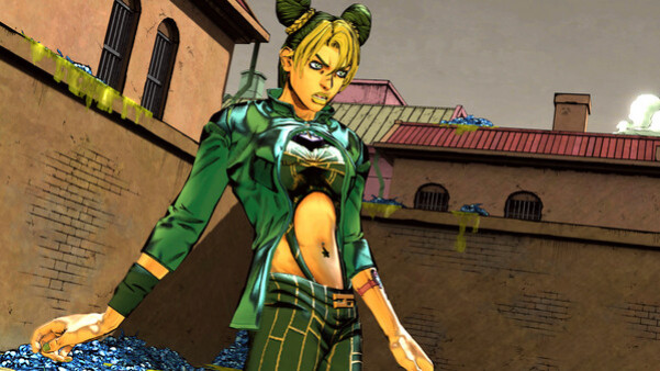 Игра JoJo's Bizarre Adventure: All-Star Battle R Jolyne Cujoh Costume Green Dolphin Street State Prison Jacket, скриншот