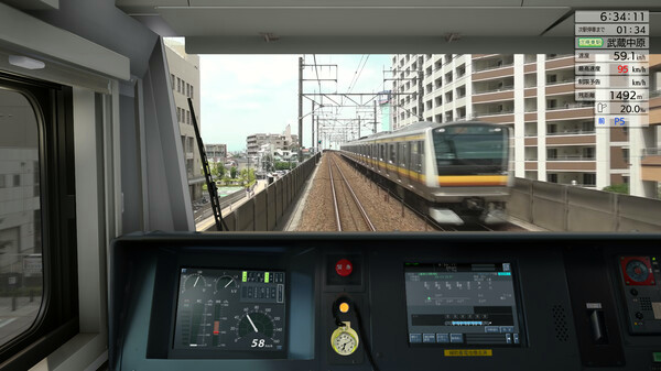 Игра JR EAST Train Simulator: Nambu Line (Kawasaki to Tachikawa) E233-8000 series Nambu Branchi Line (Hamakawasaki to Shitte) 205-1000 series Tsurumi Line (Tsurumi to Ogimachi,Okawa,Umi-Shibaura) 205-1100 series, скриншот