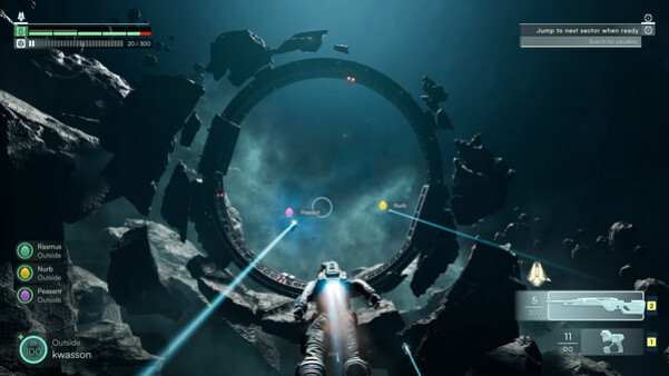 Игра Jump Ship, скриншот