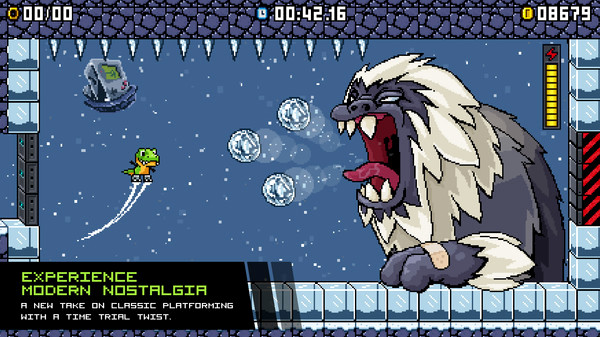 Игра JumpJet Rex, скриншот