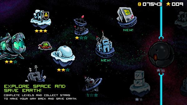 Игра JumpJet Rex, скриншот