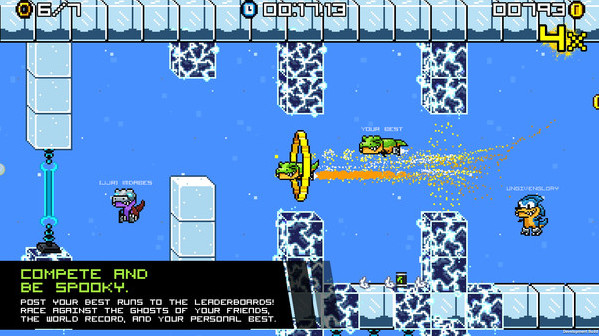 Игра JumpJet Rex, скриншот