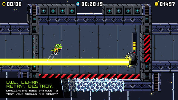 Игра JumpJet Rex, скриншот