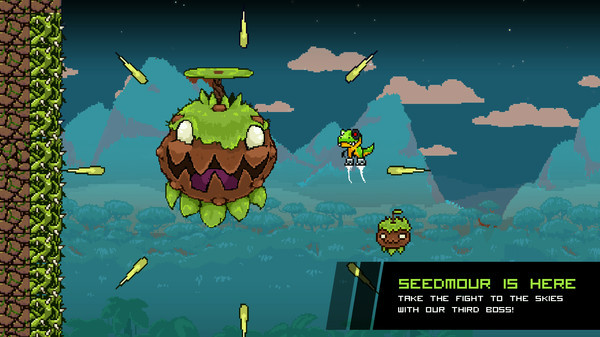 Игра JumpJet Rex, скриншот