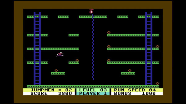 Игра Jumpman (C64/MSDOS), скриншот