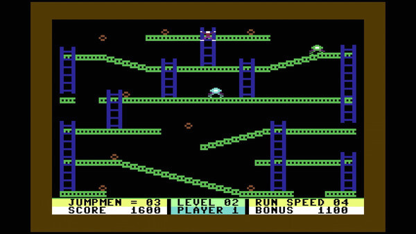 Игра Jumpman (C64/MSDOS), скриншот