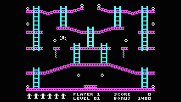 Игра Jumpman (C64/MSDOS), скриншот