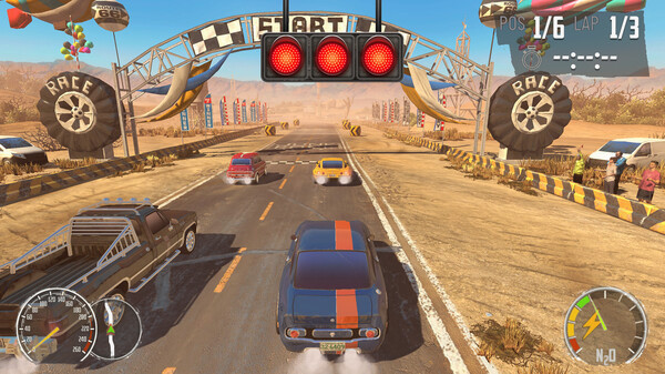 Игра Junkyard Rush Racing, скриншот