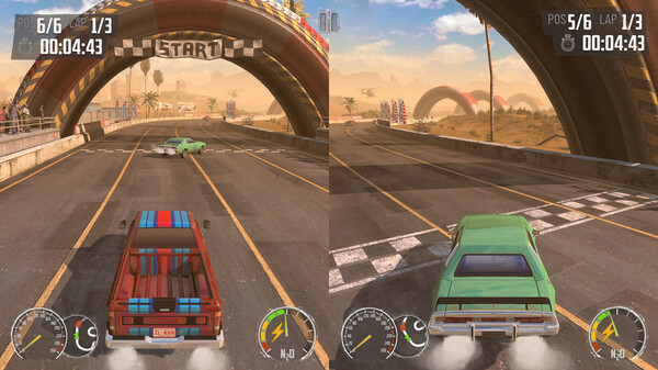 Игра Junkyard Rush Racing, скриншот