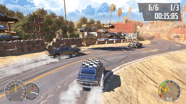 Игра Junkyard Rush Racing, скриншот