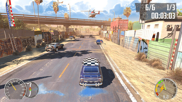 Игра Junkyard Rush Racing, скриншот