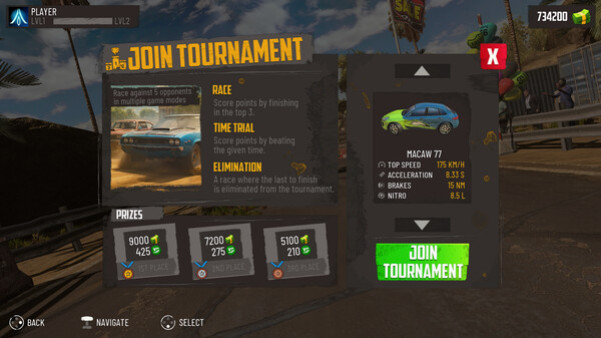Игра Junkyard Rush Racing, скриншот