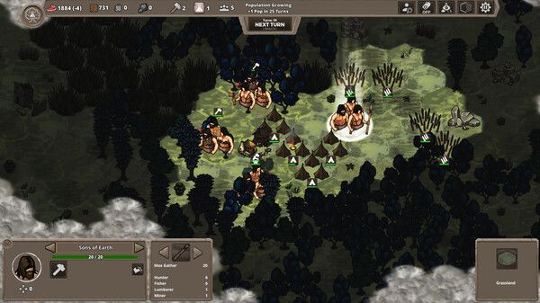 Игра Jurassic Clans, скриншот