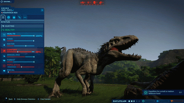 Игра Jurassic World Evolution, скриншот