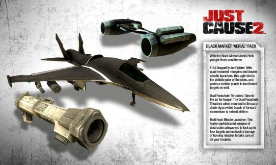Игра Just Cause 2: Black Market Aerial Pack DLC, скриншот