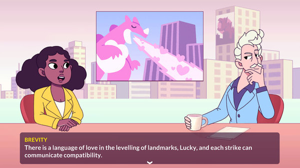 Игра Kaichu - The Kaiju Dating Sim, скриншот
