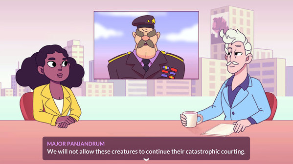 Игра Kaichu - The Kaiju Dating Sim, скриншот