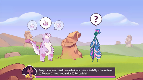Игра Kaichu - The Kaiju Dating Sim, скриншот