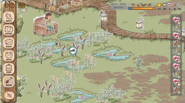 Игра Kamaeru: A Frog Refuge, скриншот
