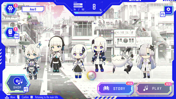 Игра 神椿市協奏中。, скриншот