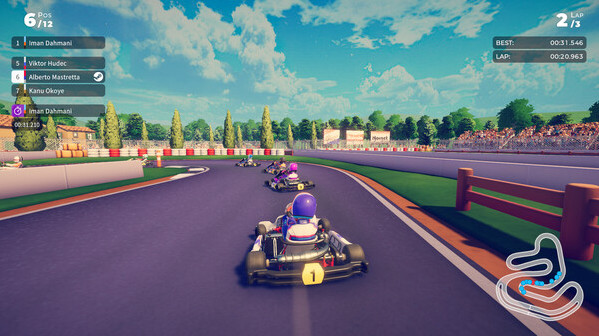Игра Karting Superstars, скриншот