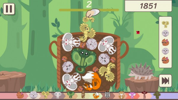 Игра Kawaii Animals - Skin Set - Land of Mushrooms, скриншот