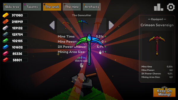 Игра Keep on Mining!, скриншот