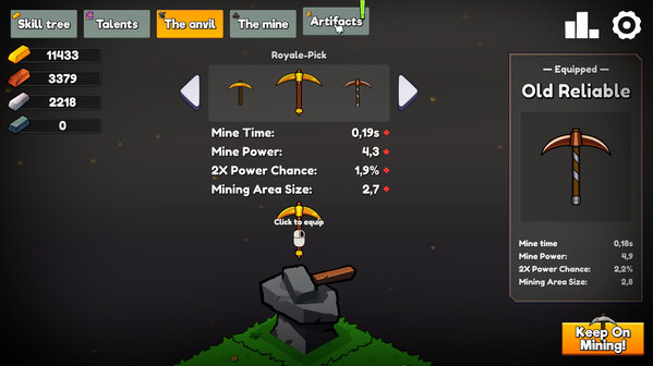 Игра Keep on Mining!, скриншот