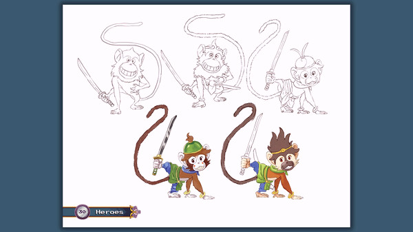 Игра Kemono Heroes - Artbook, скриншот