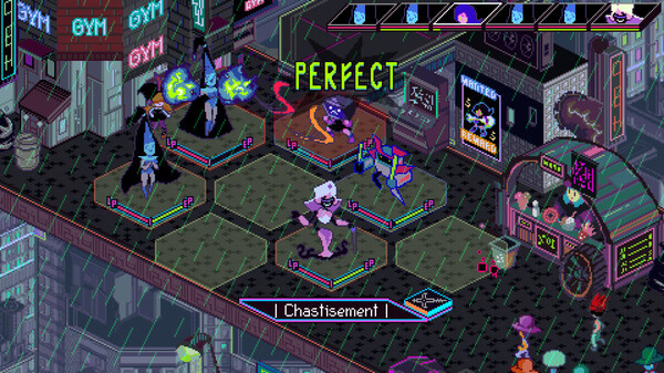 Игра Keylocker | Turn Based Cyberpunk Action, скриншот